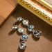 Fashionable Exquisite Vacation Style Colorful Crystal Tassel Women With A Sense Of Luxury, Long And Slim Silver Needle_ipsvogv.com