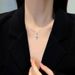 Steel 【 Titanium 】 Light Luxury Cross Flower Internet Celebrity Same Style Deep Pink Necklace For Women's Fashion Trend 【 】_ipsvogv.com