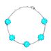 Women's Jewelry AB With Inlaid Crystal Five Flower Bracelet Original Cut Surface With Artificial Crystal Boutique Hand Jewelry Bracelet_ipsvogv.com
