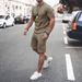 Men's short-sleeved shorts two-piece sports and leisure suit_ipsvogv.com