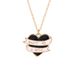 Creative New Heart Necklace Personalized Letter DONT BE A DICK Ribbon Pendant Jewelry Accessories_ipsvogv.com
