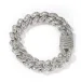 New Style 15MM Baguette Cuban Link Iced Out Braces 14k White Gold Icy Cubic Zirconia Jewelry 7inch 8inch Hiphop_ipsvogv.com