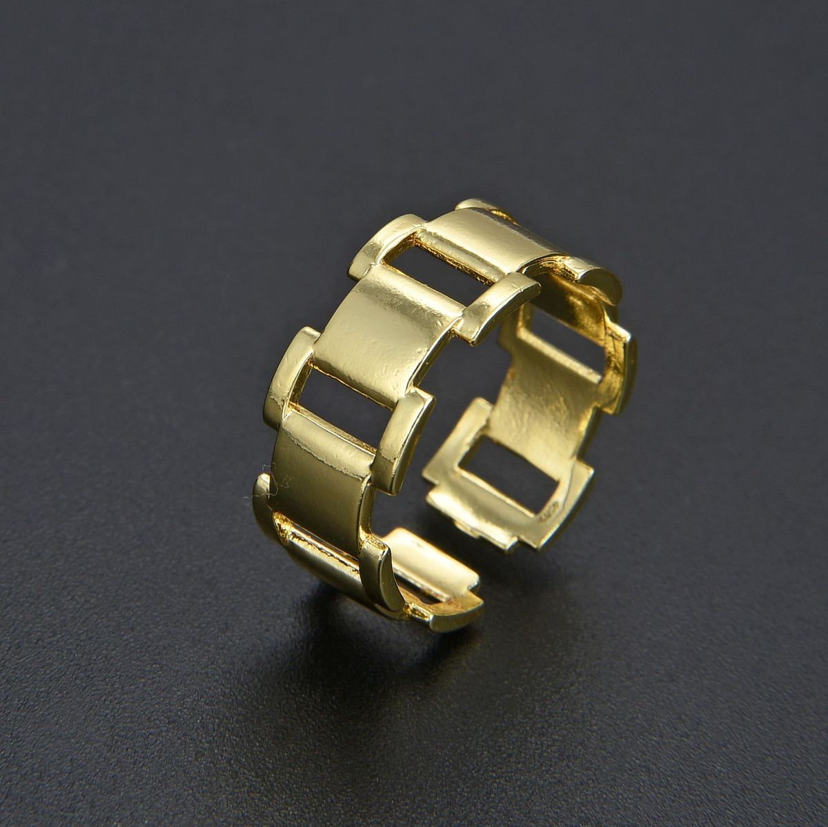Spot New Simple Color Preserving Chain Ring Opening Adjustable Unisex Hand Jewelry Net Red Ins Style_ipsvogv.com