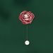 Retro Camellia Brooch Forest Spring Pin Fabric Rose Brooch Groom Wedding Clothing Brooch_ipsvogv.com