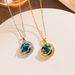 Women's Fantasy French Super Immortal Planet Necklace Micro Set Zircon Star Moon Blue Starry Sky Collar Chain_ipsvogv.com
