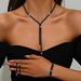 Women’s Jewelry Set Fashion Fashionable Body Rhinestone Tassel Accessories Zircon Personality Multi Layer Chest Chain Necklace Chain Neck Chain_ipsvogv.com