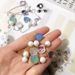Women's Jewelry Geometric Diamond Shaped Colored Diamonds And Pearls Long Necklace Sweater Chain Exquisite Baroque Irregular Pearls_ipsvogv.com