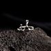 Pure Silver Female Design, Irregular Water Droplet Ring, Niche Korean Version, Instagram Style Adjustable_ipsvogv.com
