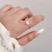 A Niche Zircon Sparkling Diamond Ring, Designed For Women With High-end And Cool Style, Featuring A New Open Index_ipsvogv.com