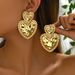 Women’s Jewelry Set Fashion Simple Bow Design Earrings Personality Inlaid Heart Shaped Tassel Earrings Long Earrings Versatile Earrings_ipsvogv.com