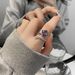 Sweet Cool Zircon Simple Opening Feminine Temperament, Fashionable And High-end Sense, Index Finger Ring With Niche_ipsvogv.com