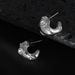 INS Plated Titanium Steel Fashionable Retro Color Zircon Hoop Earrings_ipsvogv.com