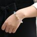 Crystal Set Zircon 8mm Colored Fluorite Sweet And Luxury Women's Bracelet Friend Gift_ipsvogv.com