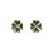 Four Leaf Flower Exquisite Small Earrings Female Green Flower Earrings Small Fragrant Design Temperament Earrings Trend_ipsvogv.com