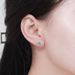 Pure Silver Mosang Women 50 Cents 1 Carat Round Bag D Color Hearts Eight Arrows Earrings Gift for Girlfriend_ipsvogv.com
