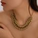 Fashion And Personalized Accessories CCB Round Bead Pendant Necklace Niche Design Metal Necklace_ipsvogv.com