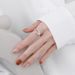 Yun Chaoxuan S Pure Silver Brushe Roun Ball Korean Version East Gate Light Luxury Ajustable Inex Finger Ring_ipsvogv.com