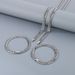 Women's Jewelry Set Simple And Elegant Jewelry Buckle Bracelet Retro Vacuum Electroplated Six-sided Ground Double-woven Chain Titanium Steel_ipsvogv.com