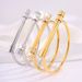 Unisex steel bracelet new style does not fade horseshoe buckle diamond inlaid versatile personality female light luxury bracelet_ipsvogv.com