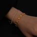 Ins Fashion Simple Temperament Thick Chain Couple Jewelry Titanium Steel Gold Ring Interlocking Bracelet For Women_ipsvogv.com
