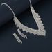 Hot Selling Bride Necklace High-end Versatile Rhinestone Collarbone Chain Earrings Bracelet Three-piece Set_ipsvogv.com