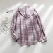 Women's Clothing autumn and winter new hooded sweatshirt buttoned casual shirt jacket_ipsvogv.com