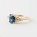 Women's New Simple Blue With Gold Plated And Zircon Inlaid Ring Jewelry_ipsvogv.com