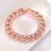 Fashion Item Cuban Bracelet Trendy Hip-Hop Chain Unisex Alloy Inlaid Diamond Hand Jewelry_ipsvogv.com
