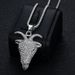 New Hot-Selling Hip-Hop Jewelry Titanium Steel Gold-Plated Full Diamond Mustache Pendant Necklace_ipsvogv.com