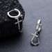 Cross Men With Diamond Studded Tassels, High-end Versatile Hip-hop Earrings For Women, Niche And Minimalist Summer_ipsvogv.com