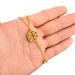 Fashion Trend Titanium Steel Non-fading Sweater Chain Gold Plated Red Auspicious Circle Bone Clavicle Chain_ipsvogv.com