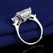 Hot Selling Simulation 10 Carat Princess Square Live Ring_ipsvogv.com