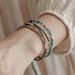 Colorful Ethnic Style Bead Woven Bracelet For Women, Adjustable, New Chinese Style, Niche Hand Rope, Light Luxury,_ipsvogv.com