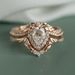 Sanjie Flower Wedding Ring Women's Fashion Crown Jewelry With White Water Drop Zircon Set_ipsvogv.com