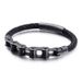 Vintage Punk Bicycle Chain Hand Woven Leather Bracelet Strap for Men Motorcyclist Rock Party Jewelry Gifts_ipsvogv.com