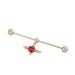 Personalized Hip Hop Ear Bridge Nails Red Heart Shaped Design Piercing Earrings Versatile Net Celebrity Ear Bone Nails_ipsvogv.com