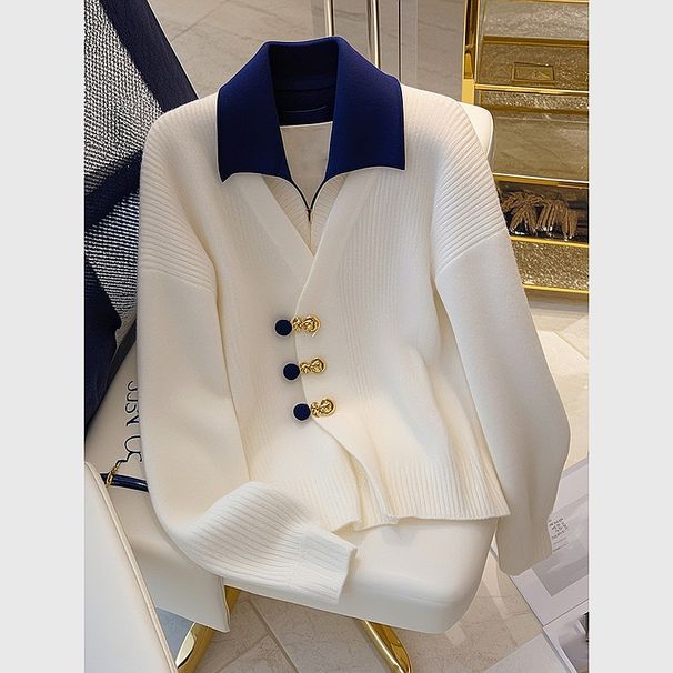 Women's Clothing two piece knitted sweater tops for women, niche design, high end temperament, small fragrance style sweater_ipsvogv.com
