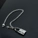 European and American brand men's chain bracelets, stainless steel Cuban chain bracelets, classic punk heavy men's jewelry_ipsvogv.com