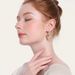 Unisex Real Gold Brass Electroplating, Personality Publicity, Fashion, Versatile, Light Luxury Style, Love Two Color Earrings_ipsvogv.com