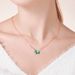 Wheel Little Green Malachite Horse Pendant Necklace Jewelry Female S925 Sterling Silver_ipsvogv.com