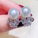New Trend Earrings Baroque Pearl Zircon Earrings with Advanced Sense and Versatile Commuter Earrings_ipsvogv.com