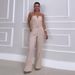 Women's Summer New Fashion Tube Top Waist Solid Color Wide Leg Jumpsuit Women's Clothing_ipsvogv.com