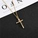 Hot new stainless steel cross lovers collar simple personality titanium steel cross necklace_ipsvogv.com