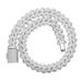 Men's Hip Hop Cuban Link Chain With Zircon Stones, 19mm Wide Punk Streetwear Jewelry In Silver, Gold, Rose Gold, Sizes 46-61cm_ipsvogv.com