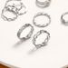 New Personalized Ins Style Alloy Hollow Heart Chain 8-piece Set Ring_ipsvogv.com