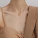 Korean Style Niche Design, Lucky Golden Bean Necklace, Internet Famous Trend, Light Luxury Snake Bone Round Bead Chain_ipsvogv.com