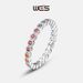 Rainbow Zircon Ring Necklace Two Wear S925 Silver Surrounded By Colored Gemstone Index Finger Ring Fashion Simple_ipsvogv.com