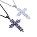 Men And Women's Jewelry Hip Hop Cross Pendant Necklace With Twist Chain, Gothic Punk Style Unisex Fashion Accessory (Sizes 50-80cm)_ipsvogv.com