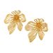 Fashion Simple Exaggerated Flower Personality Jewelry New Stud Floral Drop Earrings For Women_ipsvogv.com