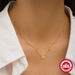 Women's Jewelry S925 Sterling Silver Double Heart Zircon Trendy Clavicle Chain Diamond Studded Temperament High End Necklace_ipsvogv.com